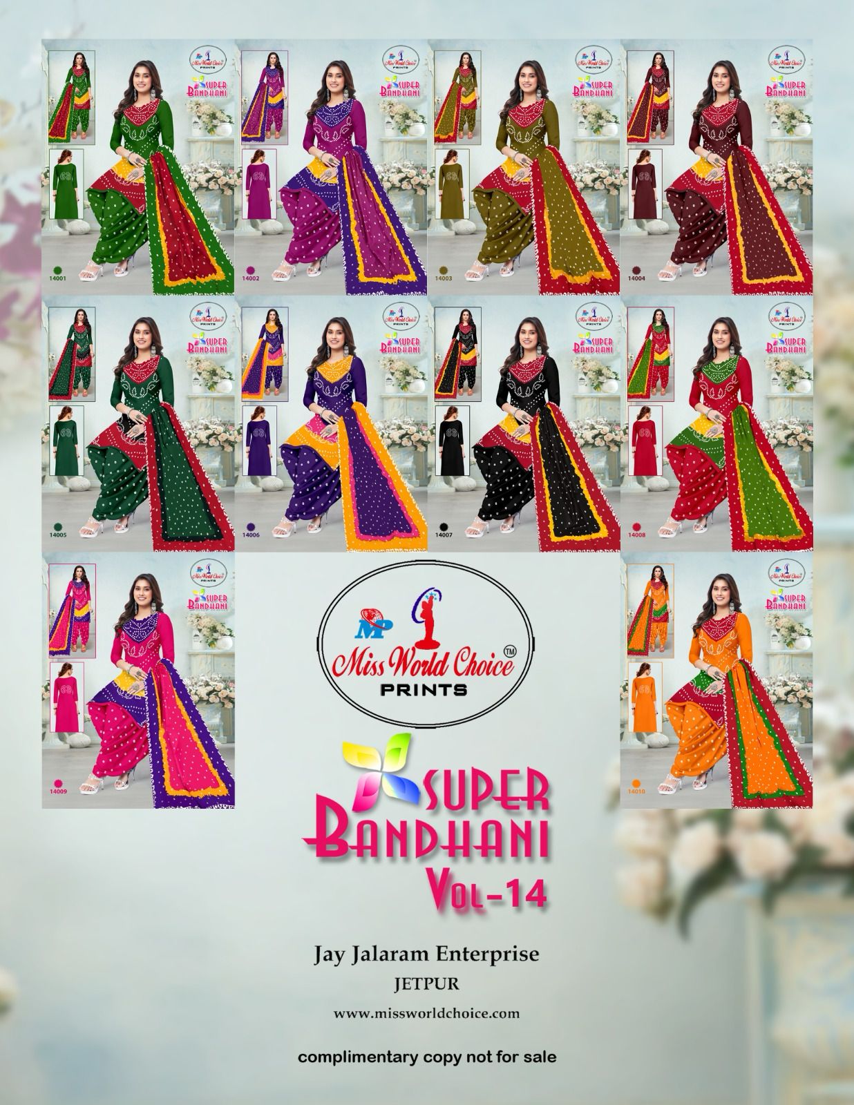 Super Bandhani Vol 14 By Miss World Cotton Printed Dress Material Suppliers In India